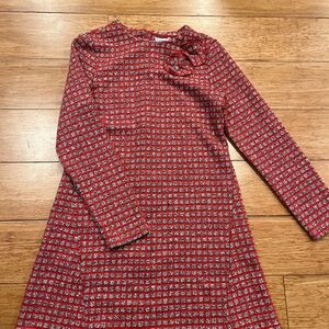Mayoral Red and White Patterned Kids Dress